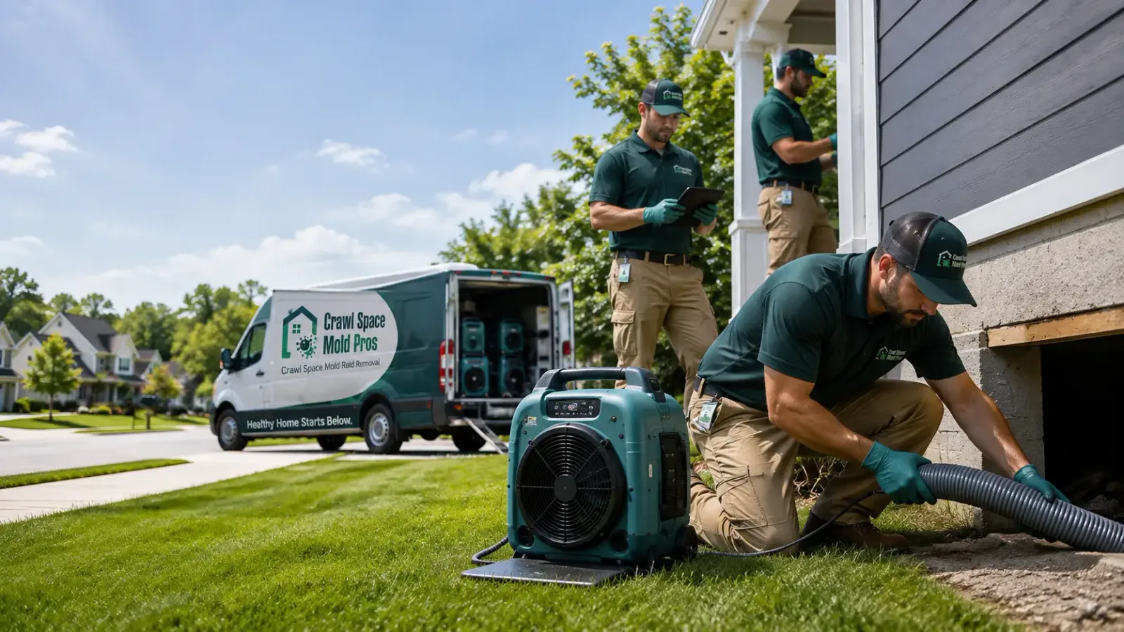 Crawl Space Mold Removal in New Harmony, IN